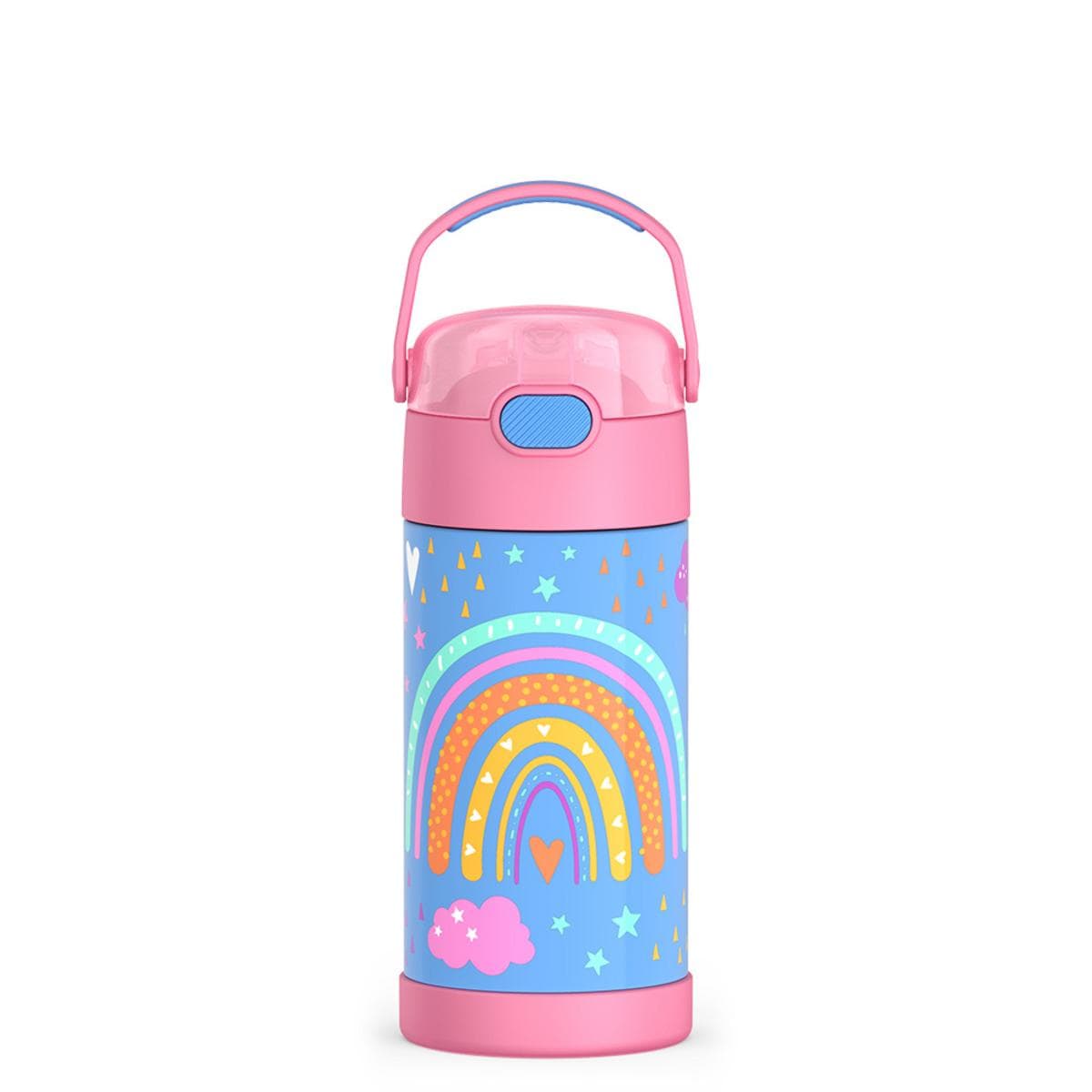 Thermos FUNtainer Vacuum Insulated Stainless Steel Straw Water Bottle