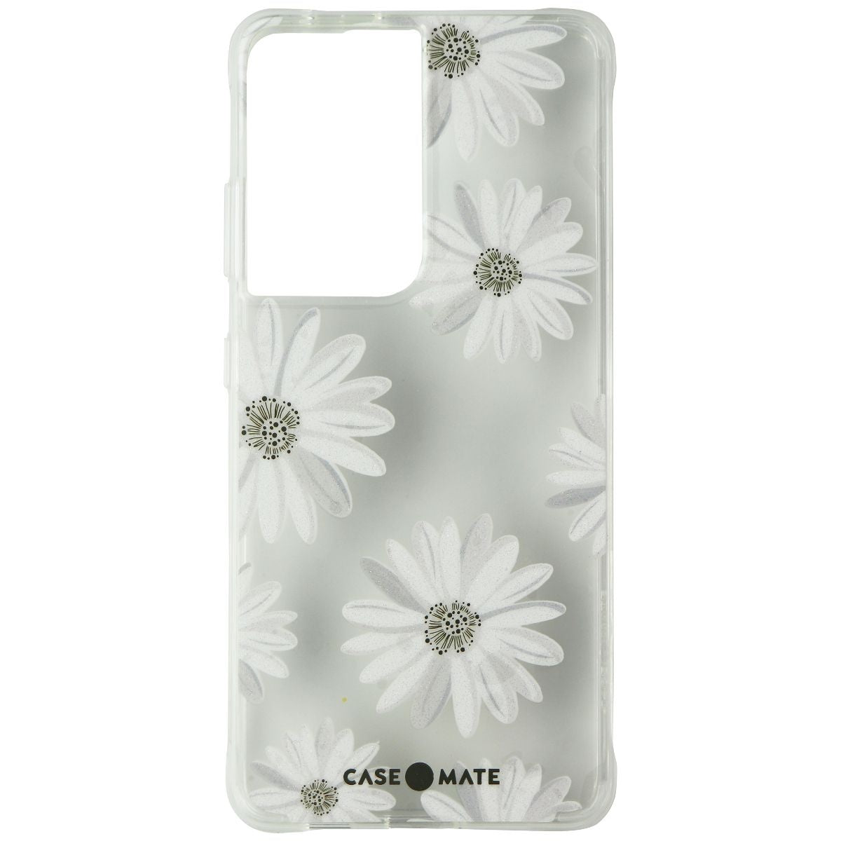 Case-Mate Prints Series Case for Samsung Galaxy S21 Ultra 5G - Glitter Daisies - New