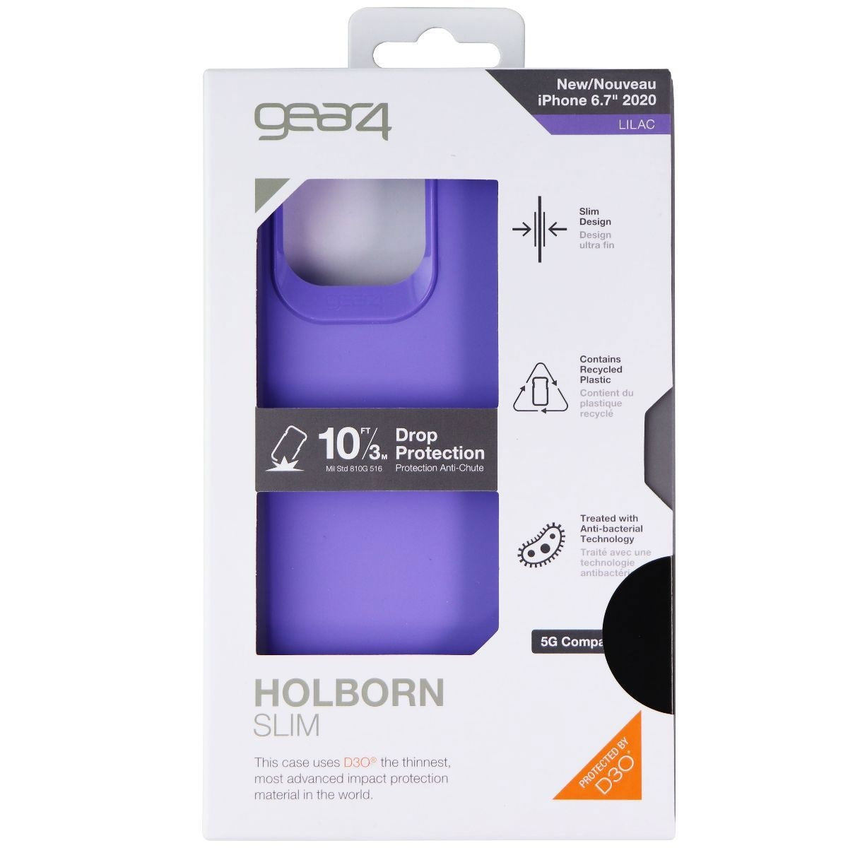 ZAGG Holborn Slim Series Case for Apple iPhone 12 Pro Max - Lilac Purple - New