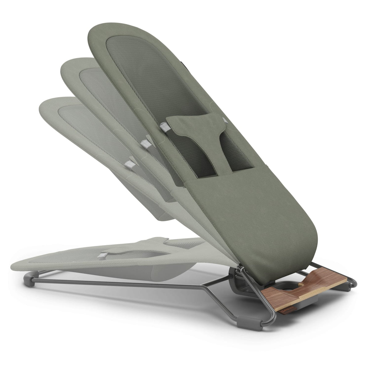 UPPAbaby Mira 3-in-1 Bouncer - Maddie Green Soft Knit (Grey Shine /