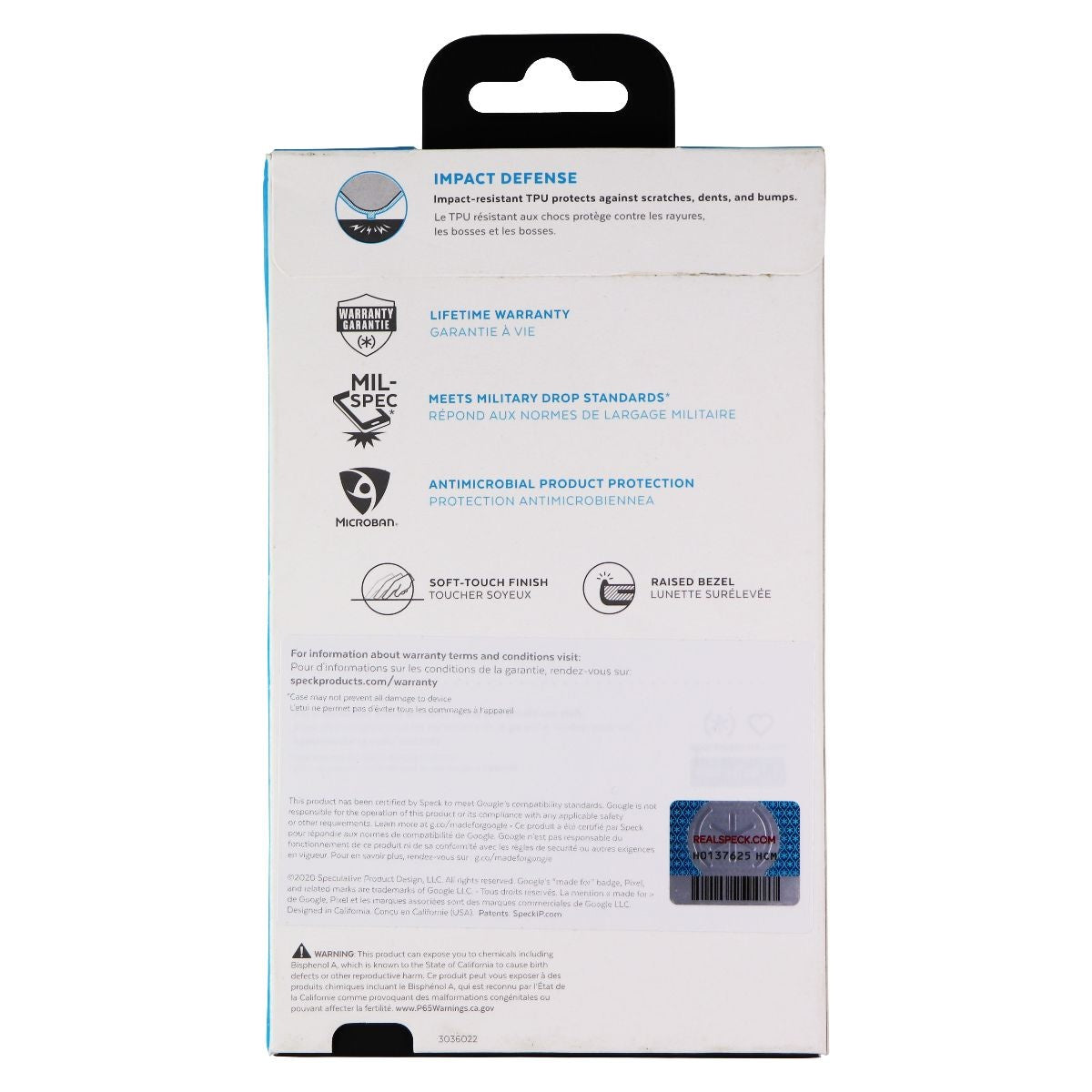 Speck Presidio ExoTech Series Case for Google Pixel 4a - Coastal Blue - New