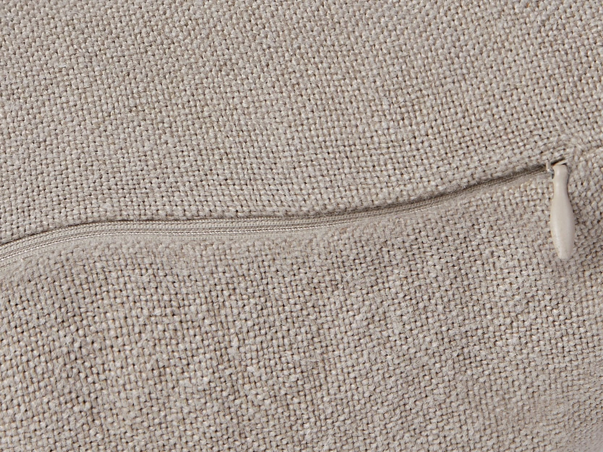 Vintage Linen Body Pillow Cover (Natural)