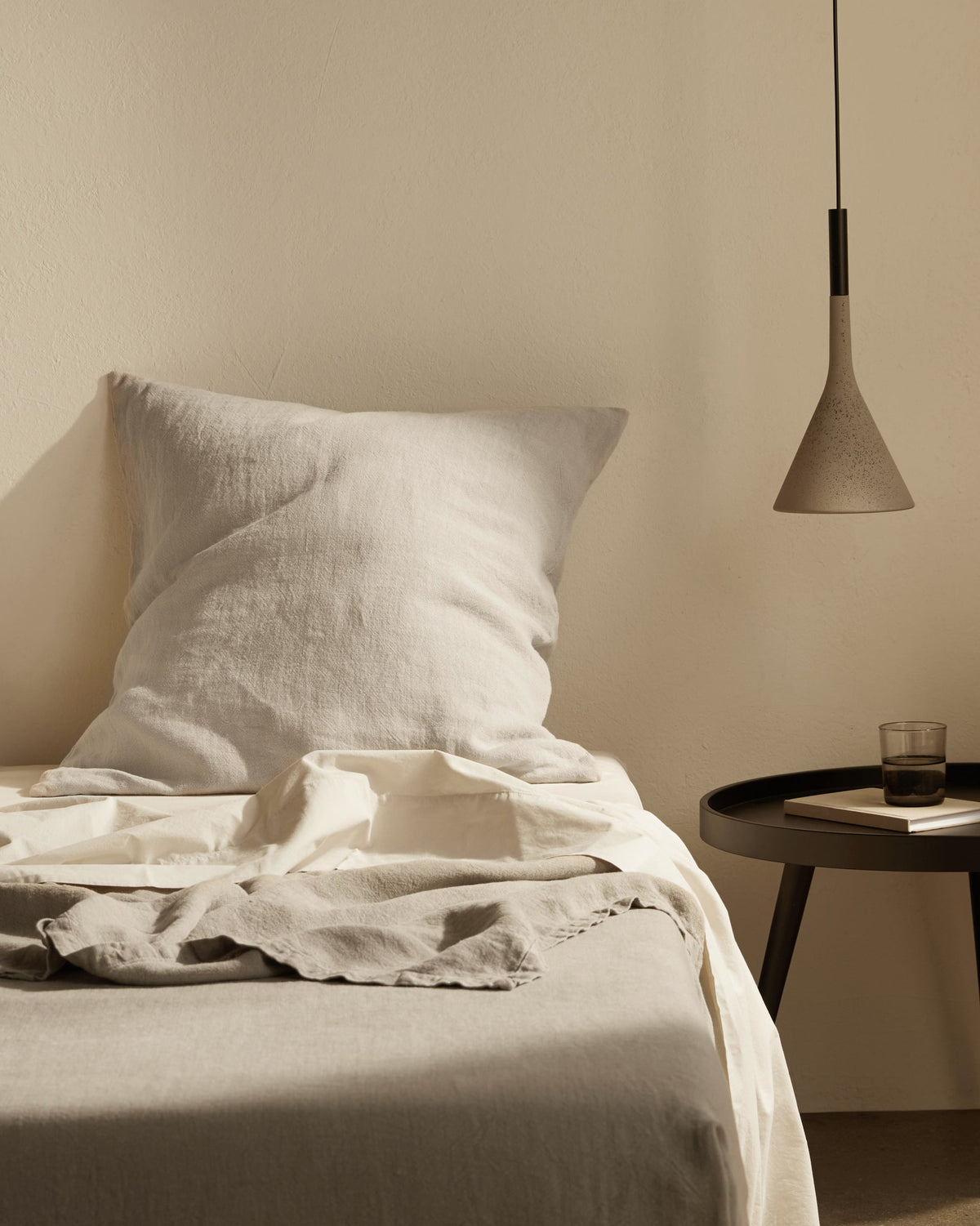 Vintage Linen Euro Pillow Cover - FINAL SALE (Natural)