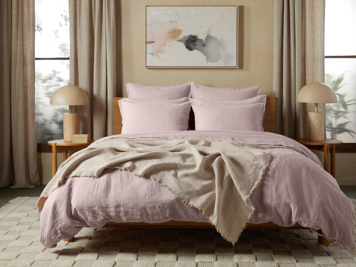 Vintage Linen Throw - FINAL SALE (Natural)
