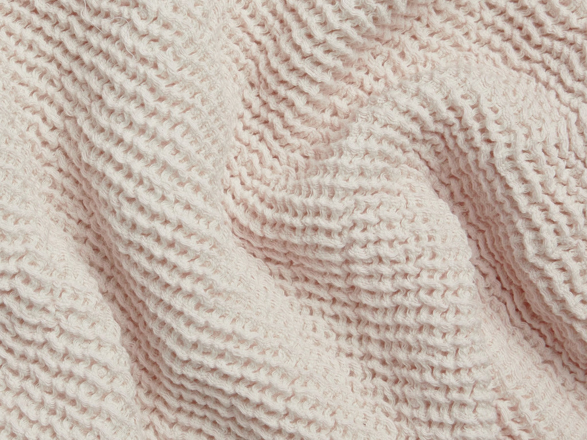 Waffle Baby Blanket (Blush)