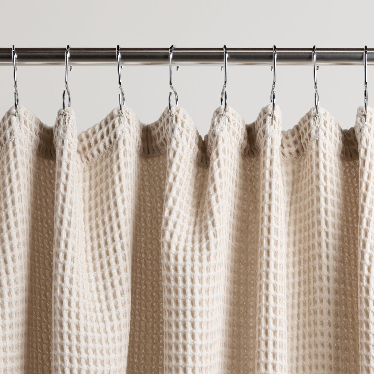 Waffle Shower Curtain (Bone)