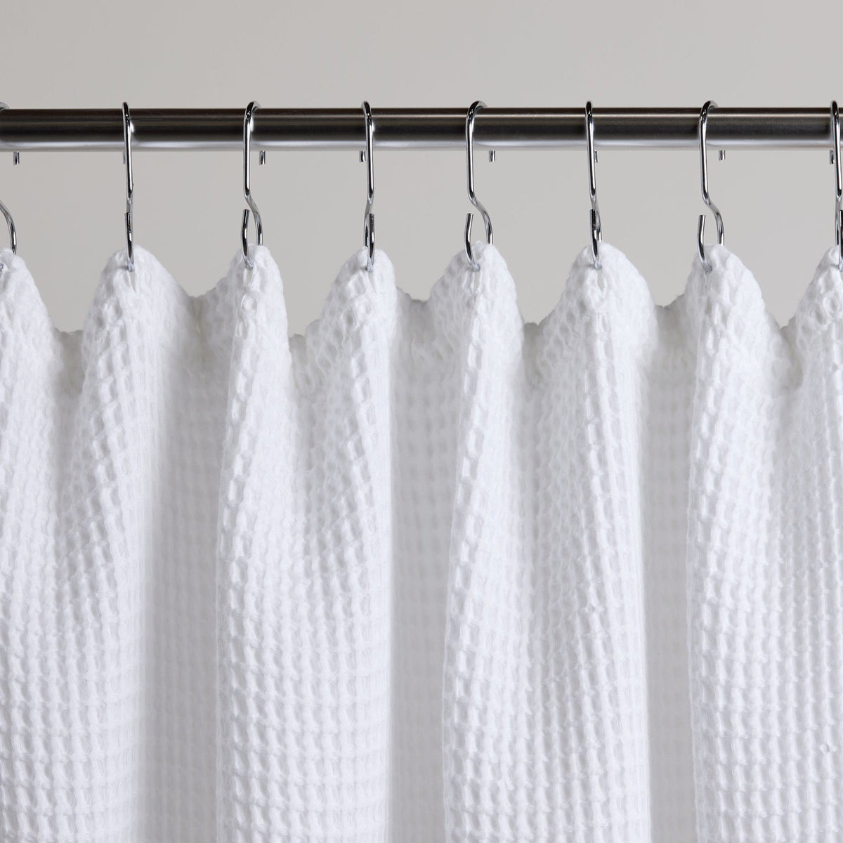 Waffle Shower Curtain (White)