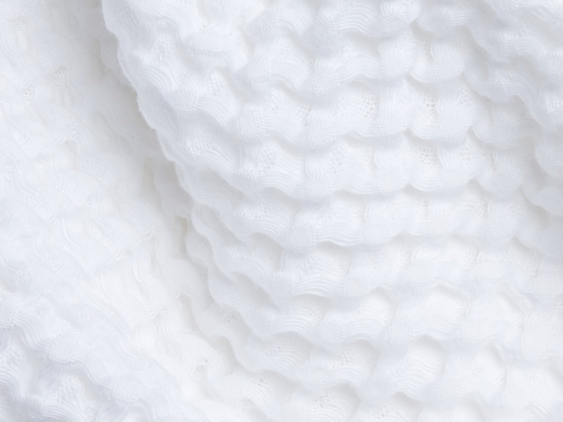 6+6 Waffle Bath Bundle - White
