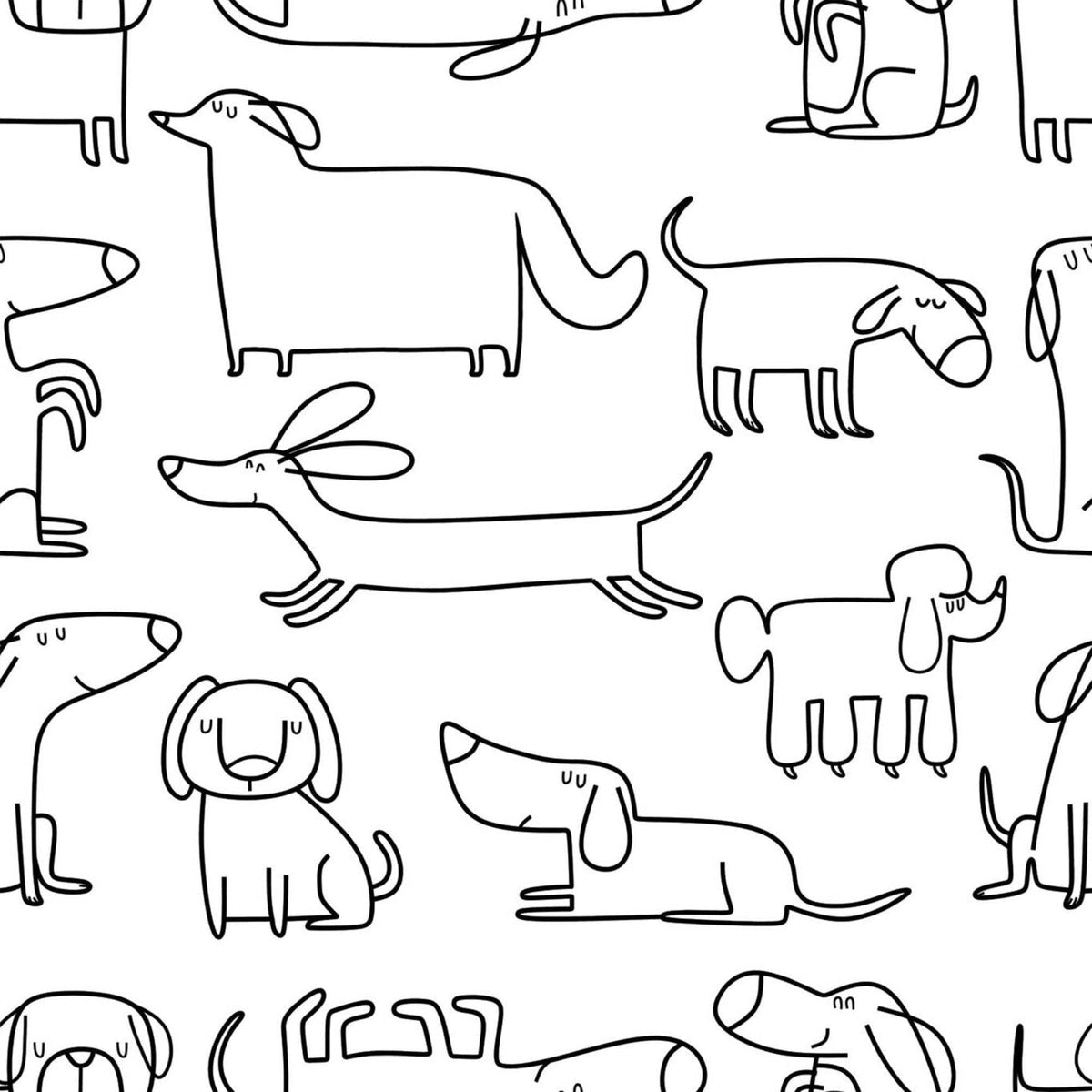 Monochrome Puppy Wallpaper
