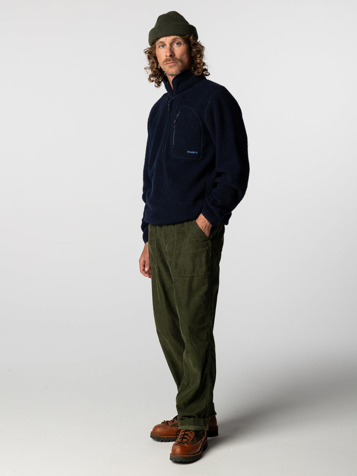 Men's Portell Wool 1/4 Zip Fleece