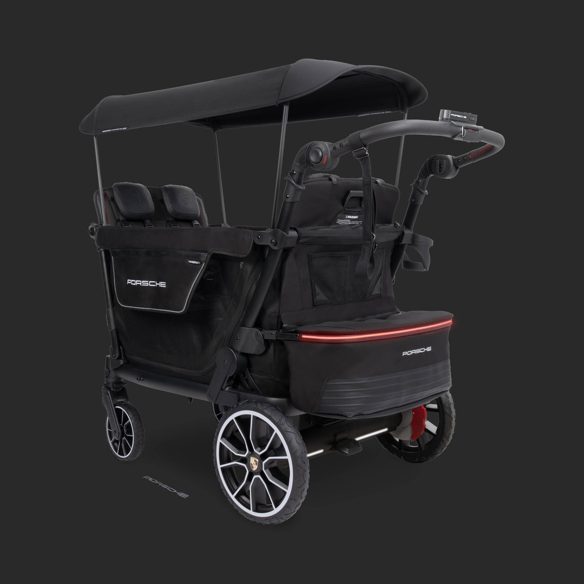 WonderFold L4 Quad (4 Seater) Stroller Wagon with Electric Wheels