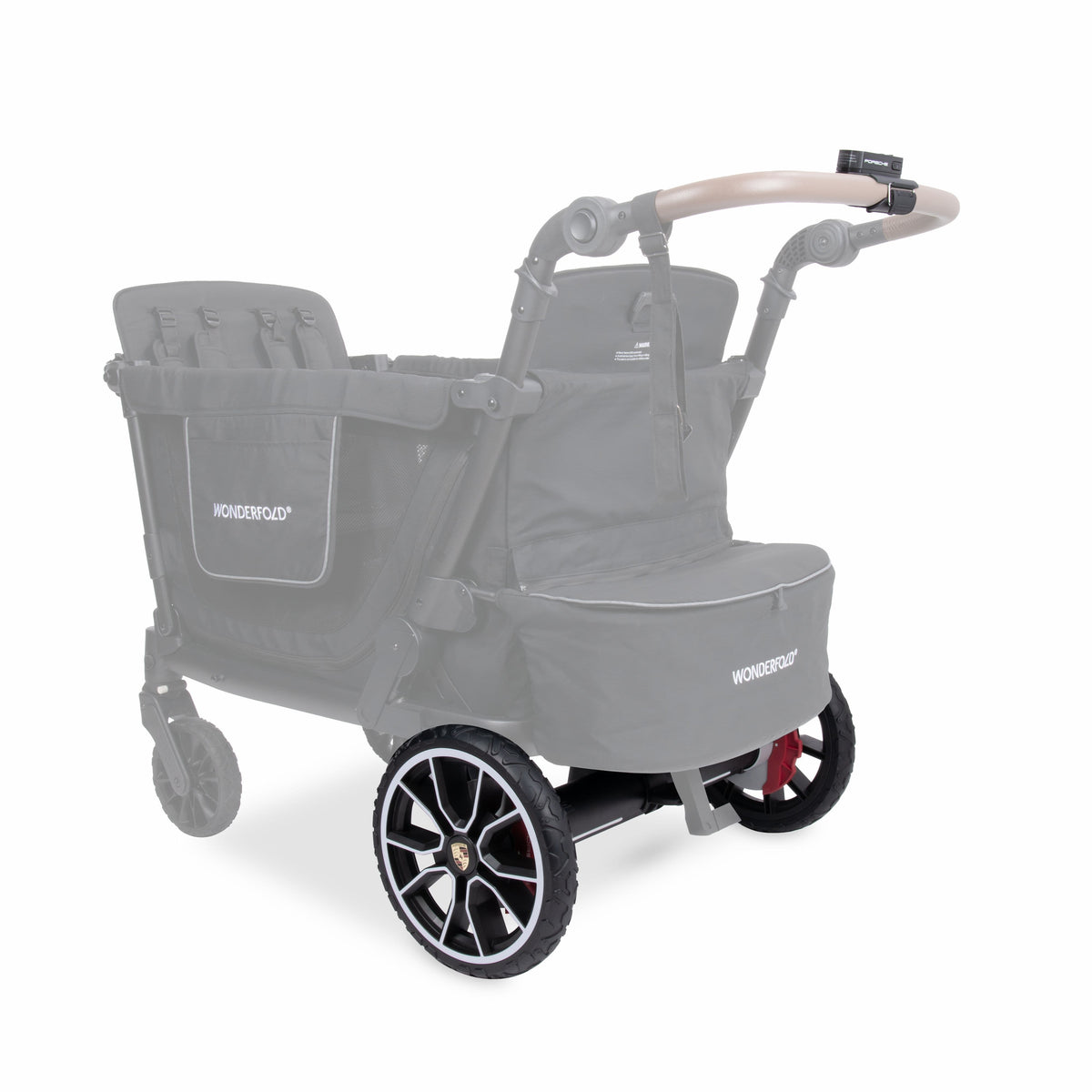 WonderFold L4 Quad (4 Seater) Stroller Wagon with Electric Wheels