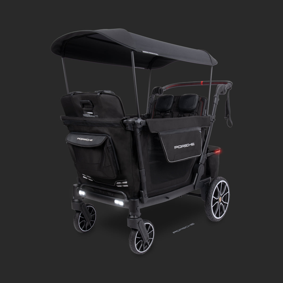 WonderFold L4 Quad (4 Seater) Stroller Wagon with Non-Electric Wheels